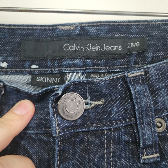 Calvin Klein Dark Wash Skinny Jeans - Picture 4 of 4